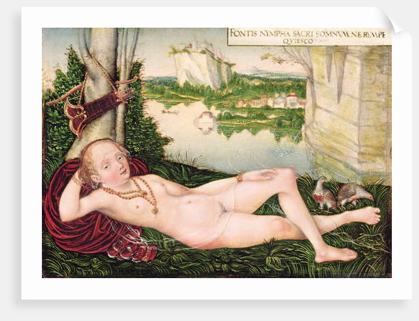 Resting Naiad by Lucas the Younger Cranach