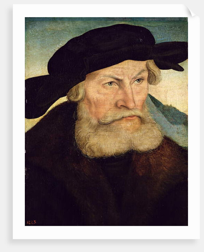 Portrait of Herzog Heinrich the Pious of Saxony c.1528 by Lucas the Elder Cranach