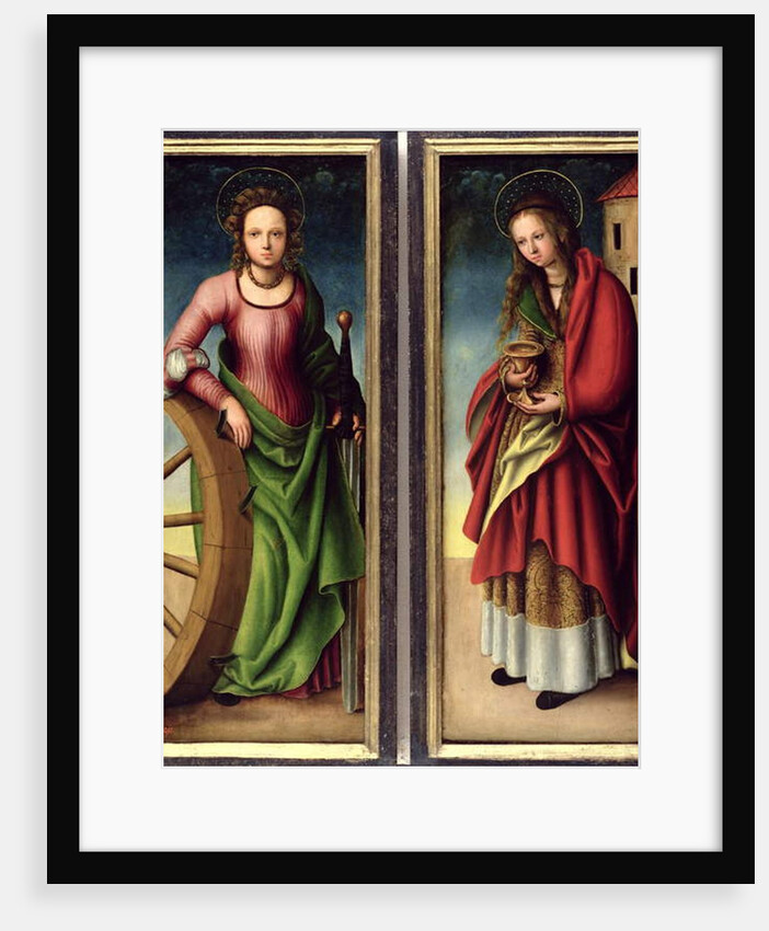 St. Catherine and St. Barbara, 1510 by Lucas The Elder Cranach