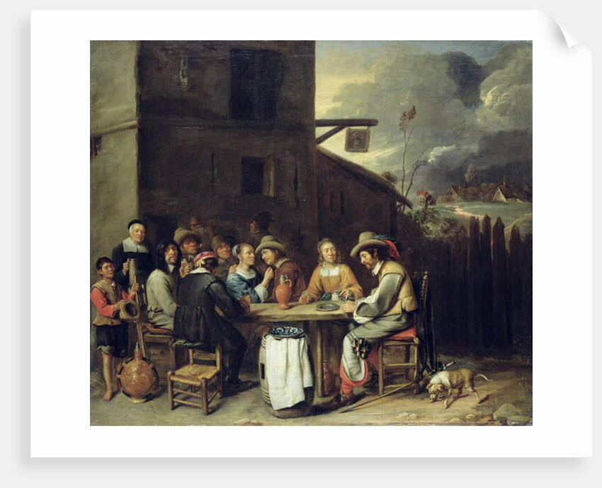 Companions Carousing in front of a Tavern, 1640-50 by Joos van Craesbeeck
