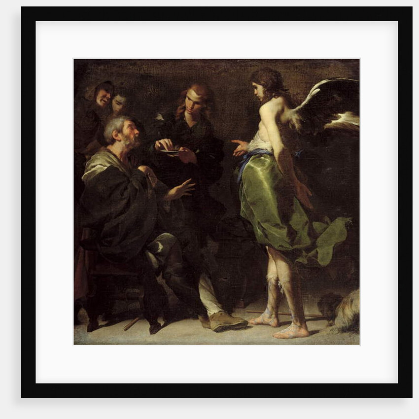 The Young Tobias Heals his Blind Father, c.1640s by Bernardo Cavallino