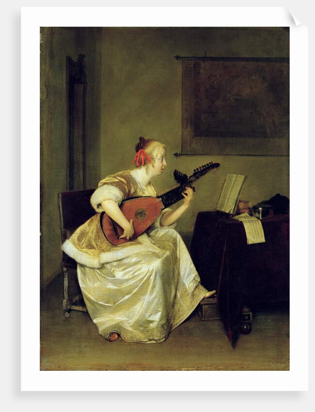 The Lute Player, 1667-68 by Gerard ter Borch or Terborch
