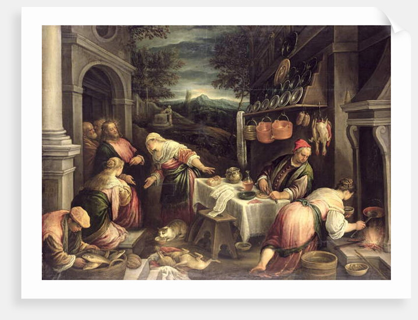 Jesus with Mary and Martha by Francesco Bassano
