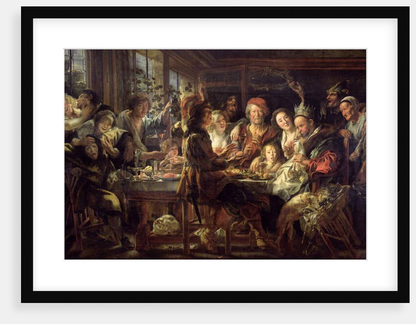 The Bean Feast 1637-38 by Jacob Jordaens
