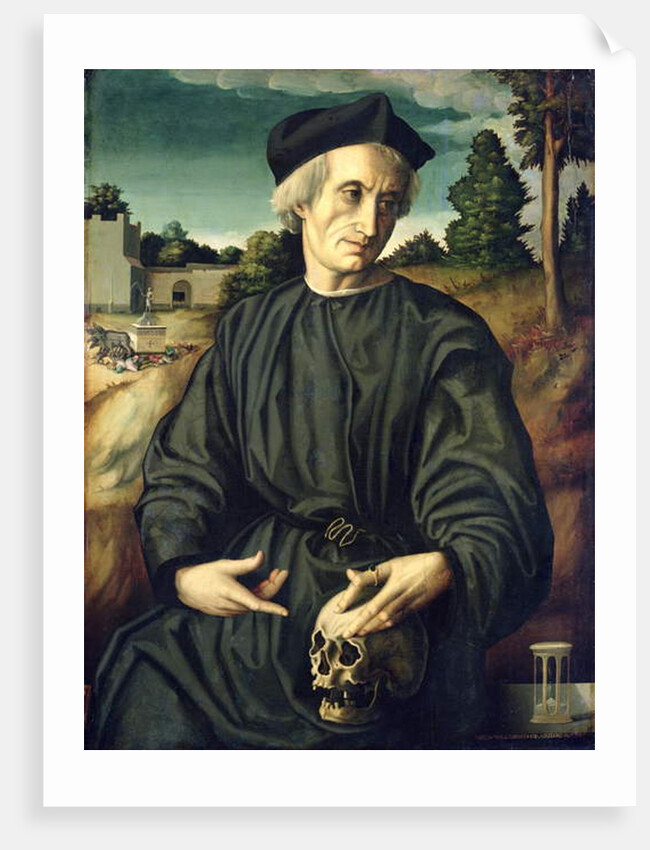 Portrait of Pope Hadrian VI as a Priest, 1525 by Francesco Ubertini Il Bacchiacca