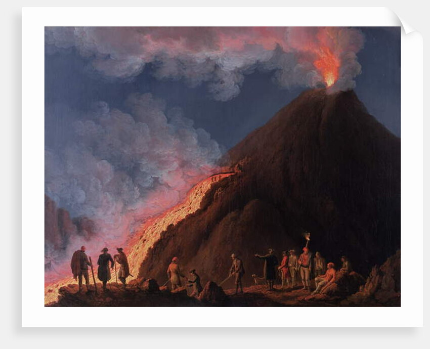 The Eruption of Mount Vesuvius in 1774 by Jacob-Philippe Hackert