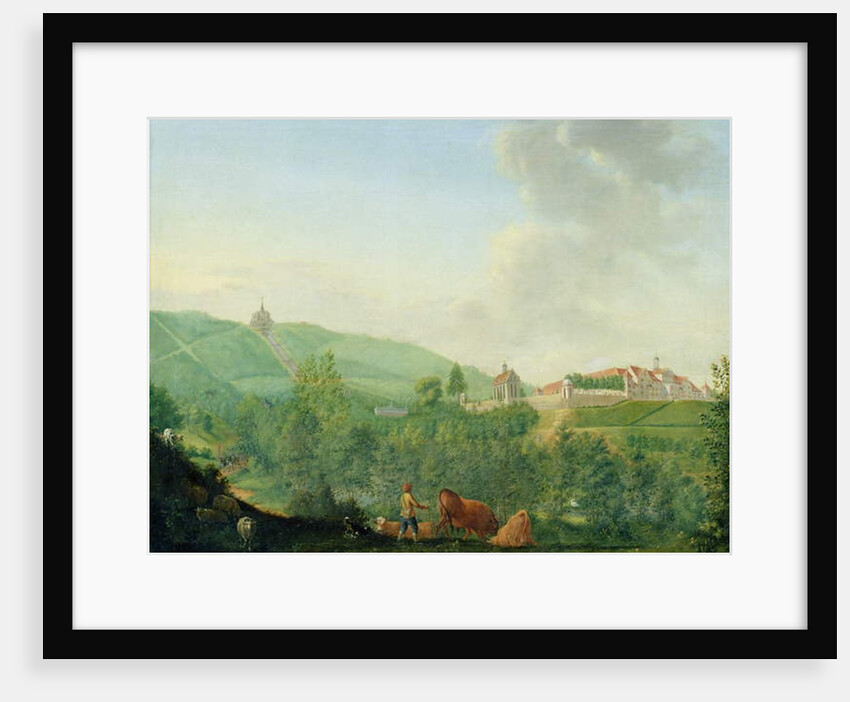 Weissenstein Castle, near Kassel, 1778 by Johann Georg Pforr
