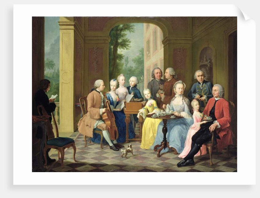 Portrait of the Timmermann Family, 1758 by Johann Heinrich Tischbein