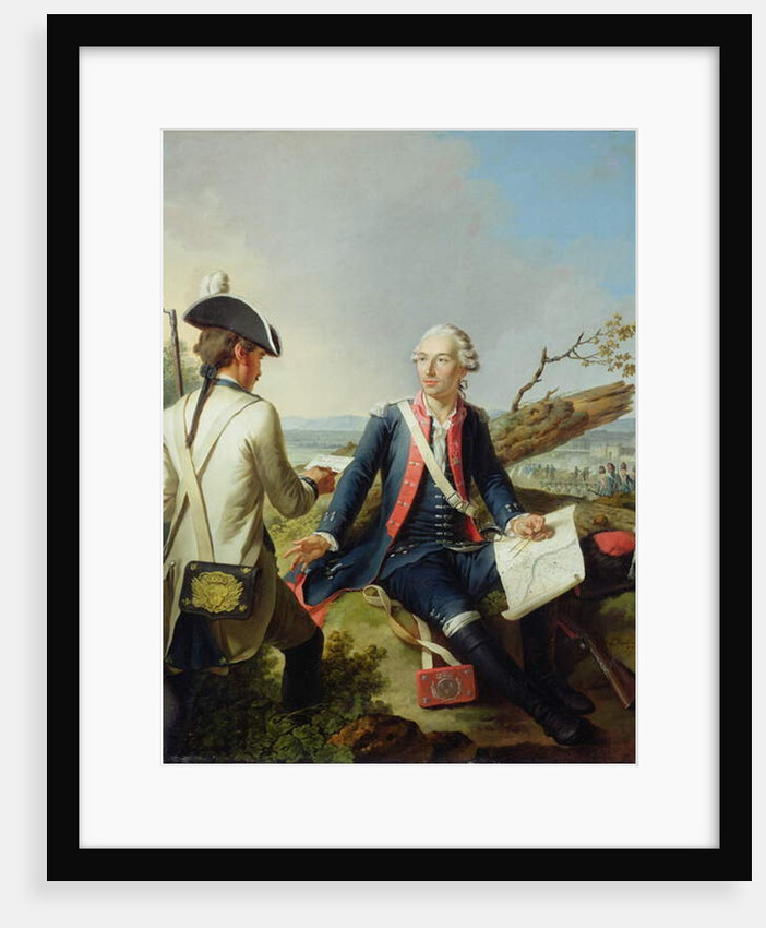 Marquis Louis d'Estampes at the Siege of Kassel, 1778 by Jean Jacques Francois Le Barbier