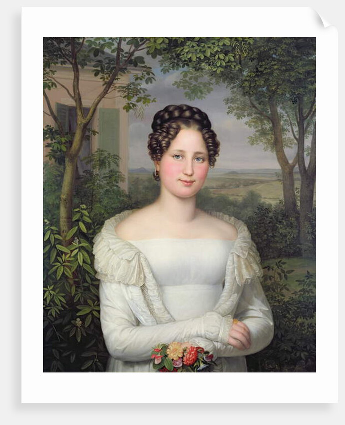 Portrait of Frau Horstmann, 1822 by August von der Embde