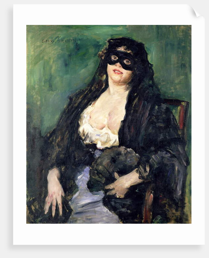The Black Mask by Lovis (1858-1925) Corinth