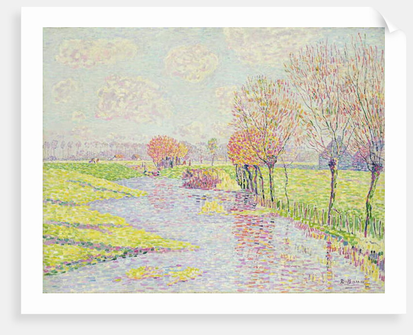 Holland in Late Autumn, Landscape with Willow Trees on Water, 1904 by Paul Baum