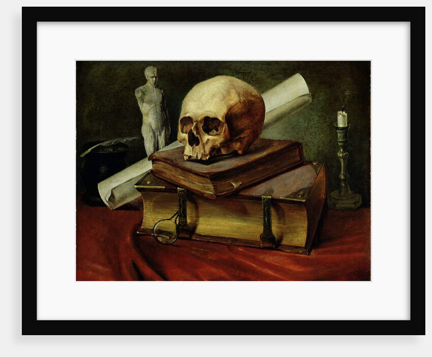 Vanitas, Still Life, 1842 by Johannes Wimmel