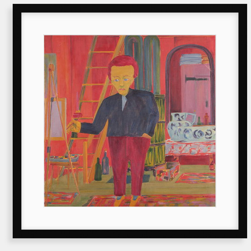 The Painter Ernst Ludwig Kirchner Posing for a Portrait in Davos by Philipp Bauknecht