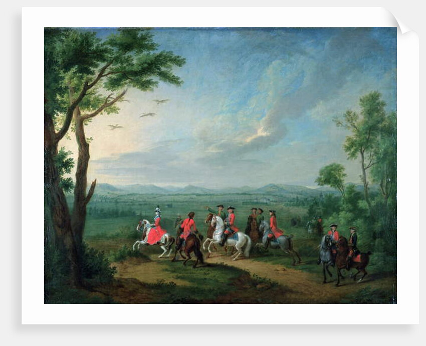 Landgravess Philippine Hunting Heron by Johann Heinrich Tischbein