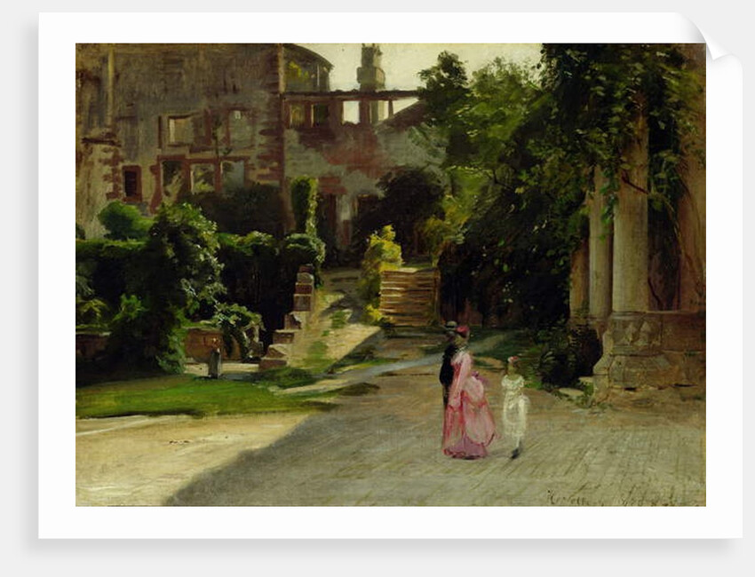 A Heidelberg Castle, 1870 by Louis Kolitz