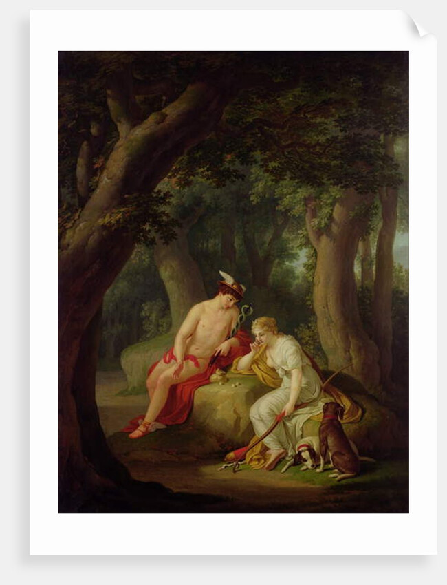 Diana and Mercury playing Dice, c.1788-90 by Johann August the Younger Nahl