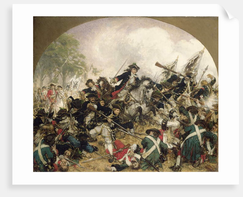 The 'Old Dessauer' in the Battle of Turin, 1883 by Hermann Joseph Wilhelm Knackfuss