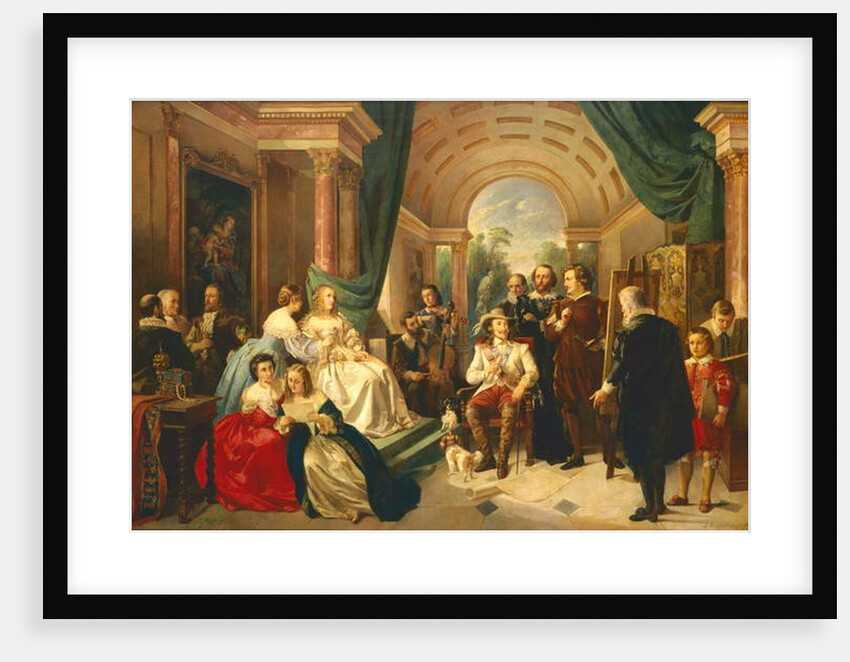 Anthony van Dyck at the Court of Charles I, 1863 by Louis Katzenstein