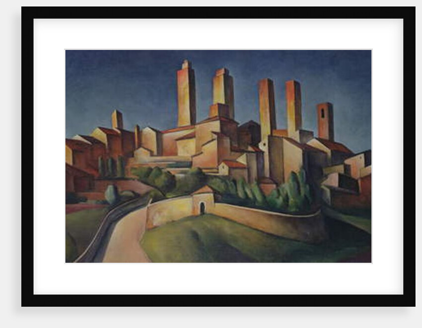 San Gimignano, 1922 by Alexander Kanoldt