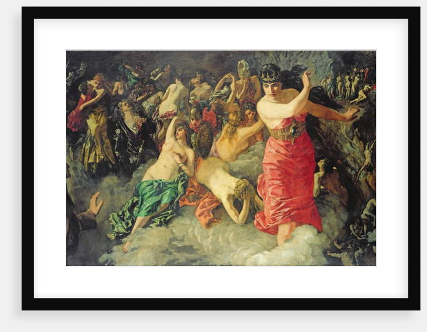 Scene from Dante's 'Divine Comedy', 1880 by Heinrich Wilhelm Truebner