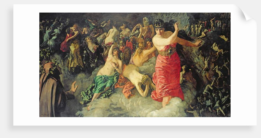 Scene from Dante's 'Divine Comedy', 1880 by Heinrich Wilhelm Truebner