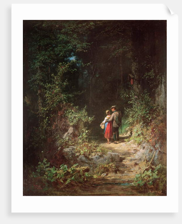 Lovers in a Wood, c.1860 by Carl Spitzweg