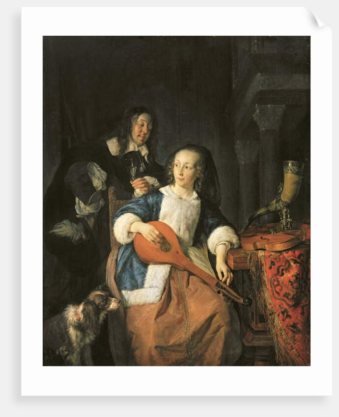 The Cittern Player by Gabriel Metsu