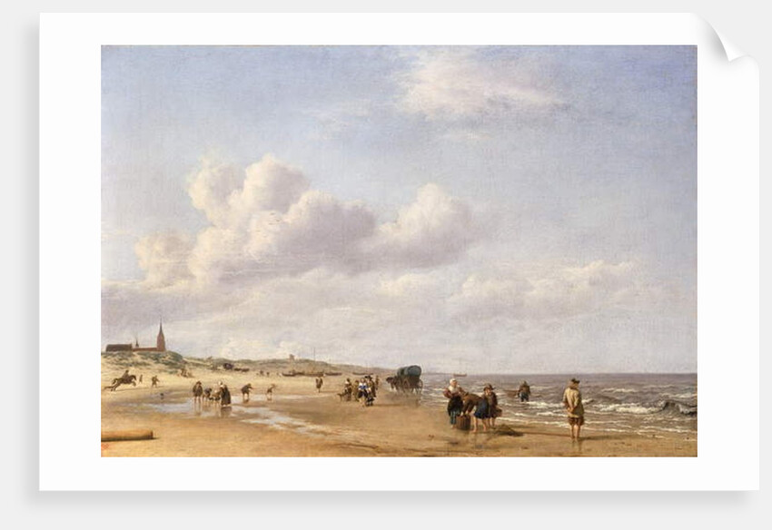 The Beach at Scheveningen, 1658 by Adriaen van de Velde