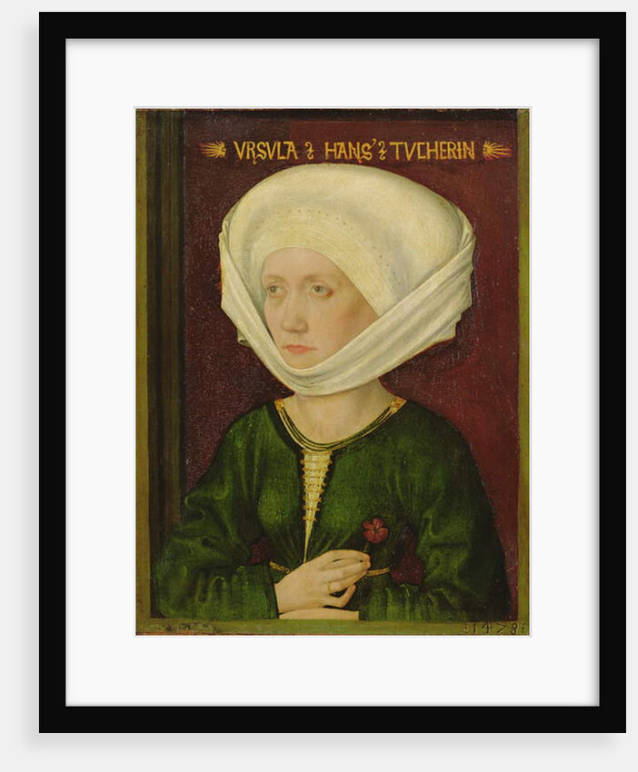 Portrait of Ursula Tucher, 1478 by Michael Wolgemut or Wolgemuth