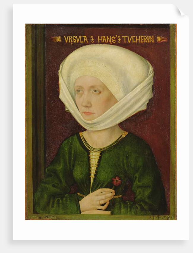Portrait of Ursula Tucher, 1478 by Michael Wolgemut or Wolgemuth