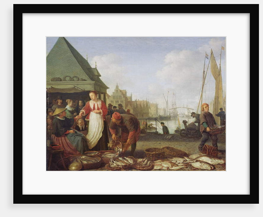 The Rotterdam Fish Market by Hendrik Martensz Sorgh