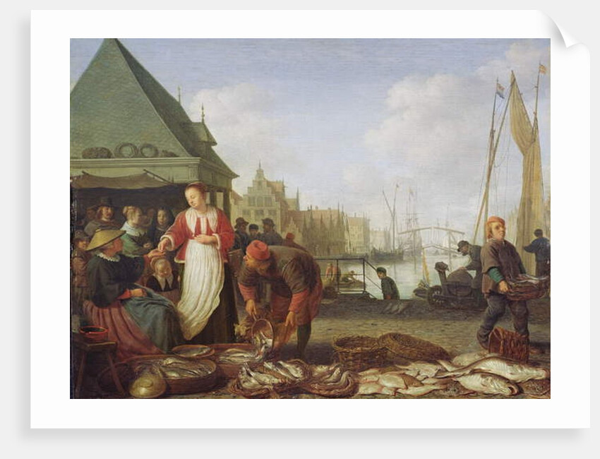 The Rotterdam Fish Market by Hendrik Martensz Sorgh