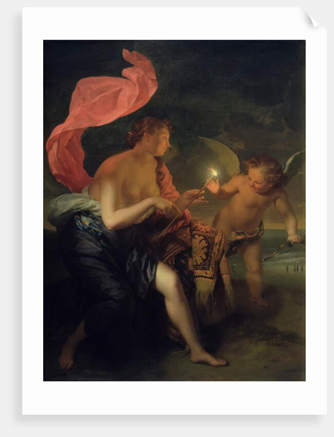 Venus Giving a Burning Arrow to Cupid by Godfried Schalcken