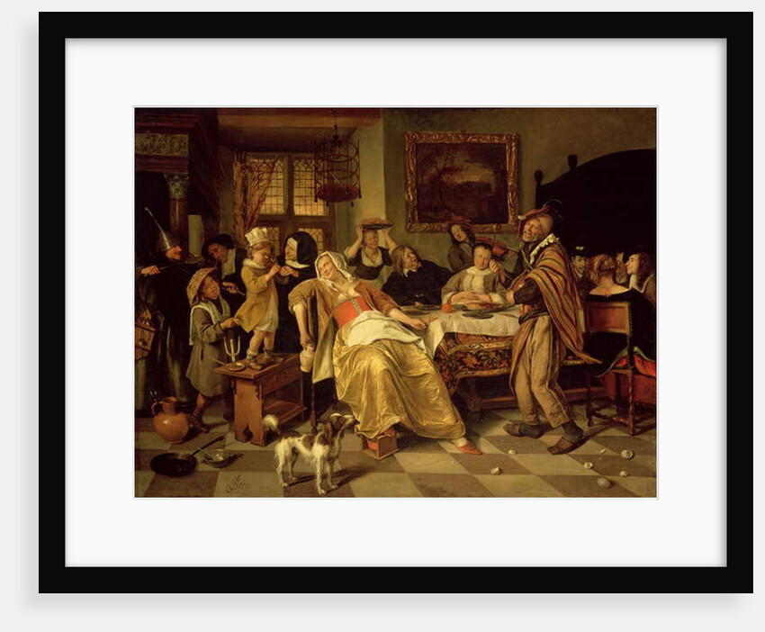 The Bean Feast, 1668 by Jan Havicksz. Steen