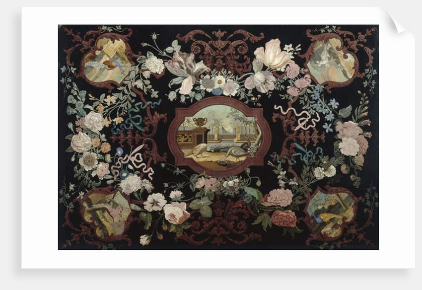 Scagolia table top, 1715 by Hendrik Busch