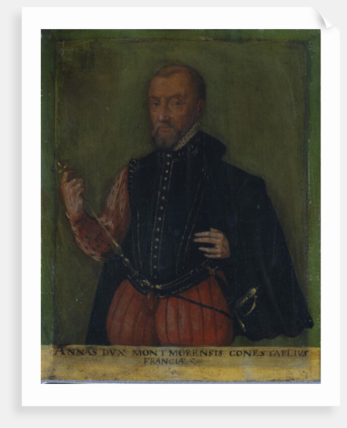 Portrait of Annas Duke of Montemorency, Constable of France by German School