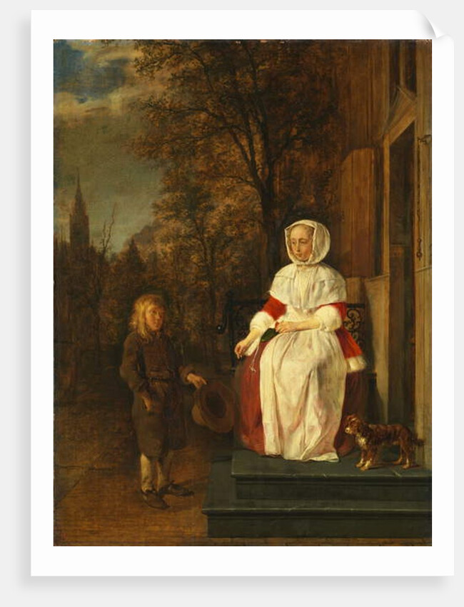 The Alms, c.1660 by Gabriel Metsu