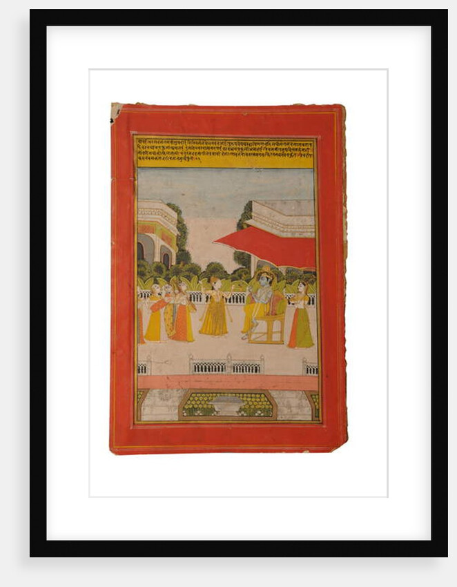 Ragamala miniature painting, Rajasthan probably Bundi, early 19th century by Rajasthani School