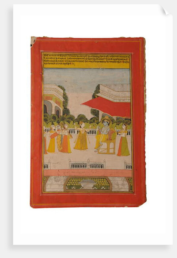 Ragamala miniature painting, Rajasthan probably Bundi, early 19th century by Rajasthani School