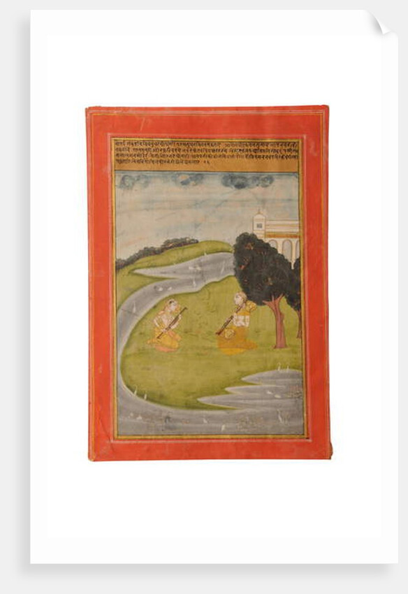 Ragamala miniature painting, Rajasthan probably Bundi, early 19th century by Rajasthani School
