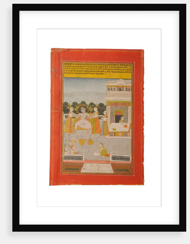 Ragamala miniature painting, Rajasthan probably Bundi, early 19th century by Rajasthani School