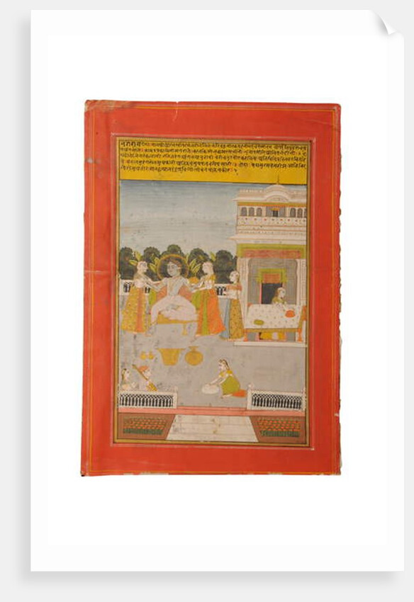 Ragamala miniature painting, Rajasthan probably Bundi, early 19th century by Rajasthani School