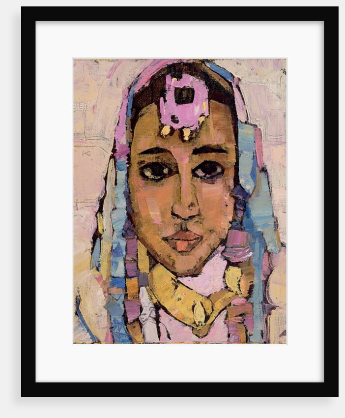 Portrait of a Woman in White by Anna Kostenko