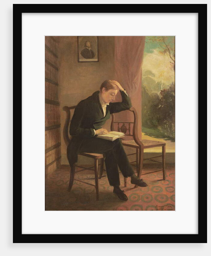 Keats at Wentworth Place, after a painting by Joseph Severn, 1933 by Edmund Dyer