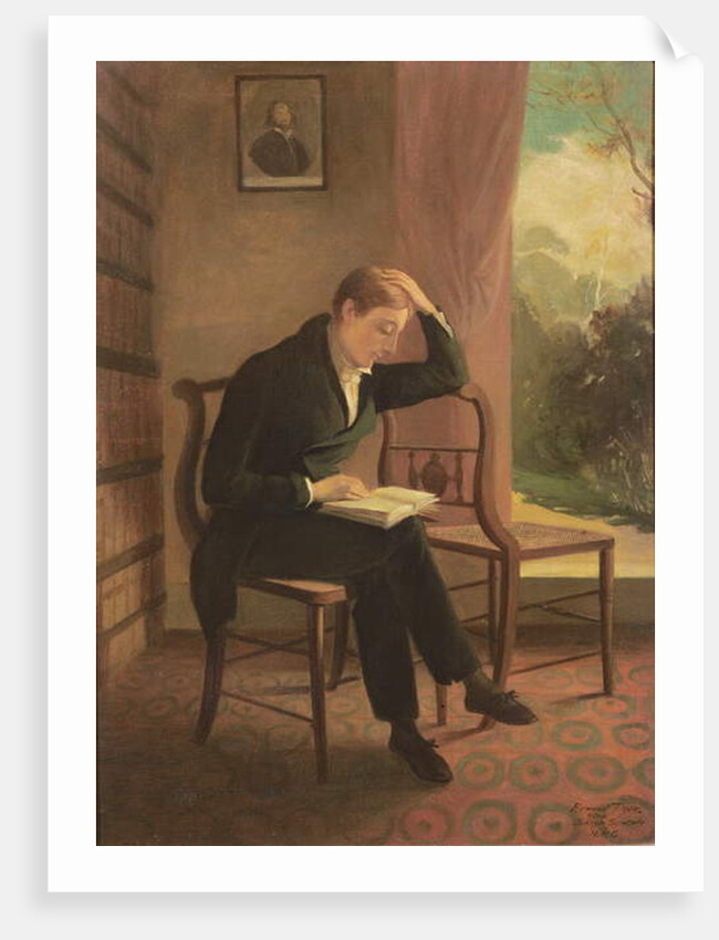 Keats at Wentworth Place, after a painting by Joseph Severn, 1933 by Edmund Dyer