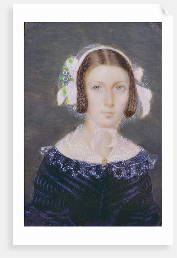 Portrait Miniature of Fanny Brawne, 1833 by English School