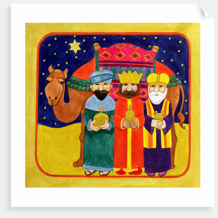 Three Kings and Camel by Linda Benton