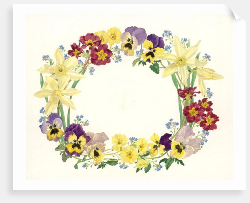 Spring Flower Oval, 1995 by Linda Benton