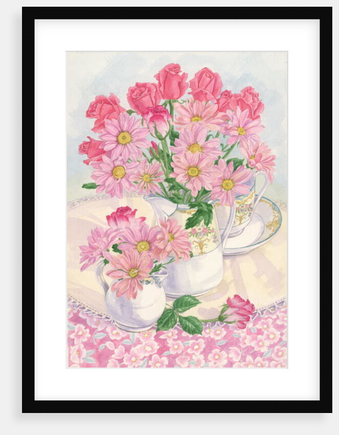 Roses and Chrysanthemums, 1996 by Linda Benton